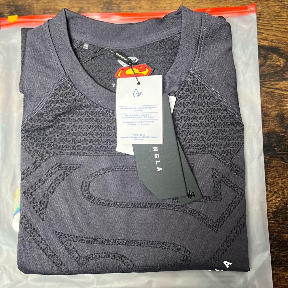 YoungLA Charcoal Superman Logo Tee